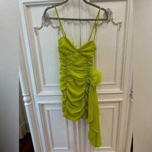 NWT For love and lemons green mini dress